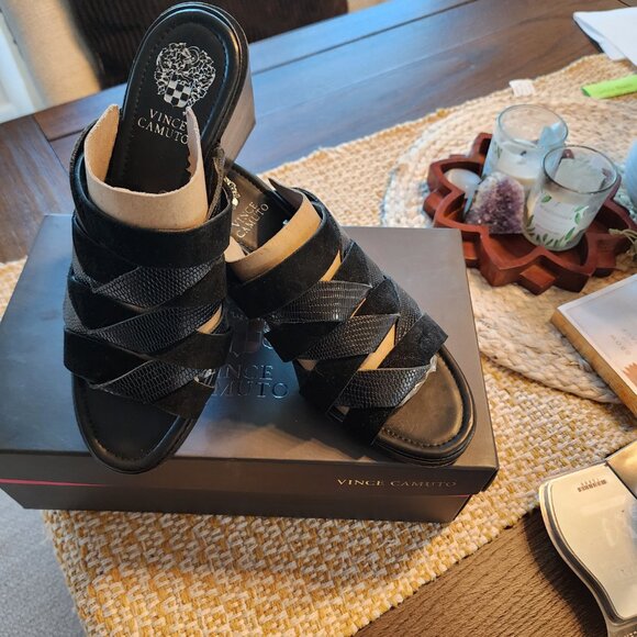 Vince Camuto Black Mule - Picture 8 of 13